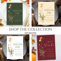 Wildflower Rustic Thanksgiving Friendsgiving