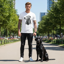 Monochrome Lab Dog Lover Birthday Gift