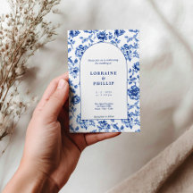 Classic Arches vintage Delftware-Inspired Wedding