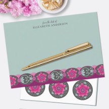 Elegant Pretty Girly Floral Stationery