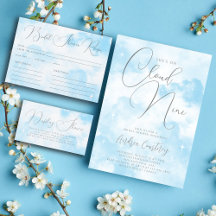 Cloud Nine Blue Bridal Shower