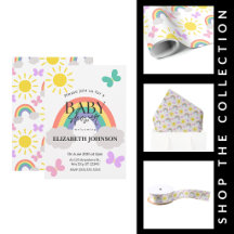 Little Sunshine & Rainbows Baby Shower Collection
