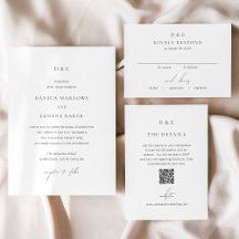 Classic Black and White Elegant Wedding Collection