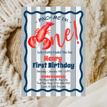 Pinch Me... I'm One! Lobster Birthday Party