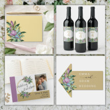 Purple Botanical Wreath