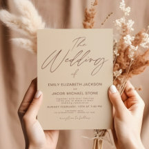 Boho Minimalist Terracotta Wedding Collection