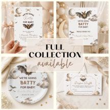 We’re Going Batty for Baby Shower Collection