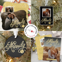 MERRILY EVER AFTER CURLY SCRIPT - HOLIDAY WEDDING