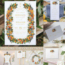 Summer Wedding Orange theme