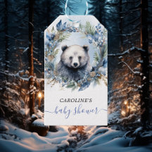 Winter Bear Watercolor Baby Shower