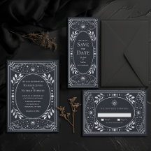 Silver Tarot Card Gothic Wedding Collection