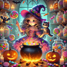 Cute Whimsical Witch Halloween Treats Gifts