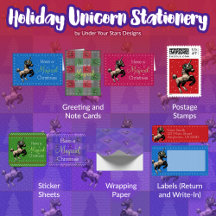 Holiday Unicorn Stationery