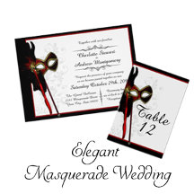 Elegant Formal Masquerade Wedding