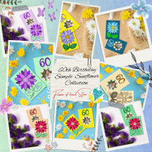 60th Birthday Simple Sunflower 