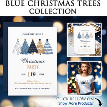 Blue Christmas Trees