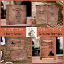 Western Horse Ranch Business Templates & Supplies