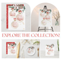 Merry Little Baby Shower Modern Christmas