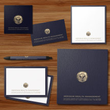 Classic Navy Blue and Gold Business Essentials 