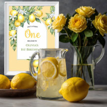 Lemon citrus 1st birthday.