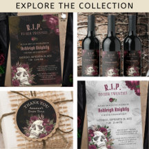 Skull and Roses Party Theme Supplies