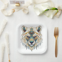 Party Table Décor: Native American Spiritual Wolf 