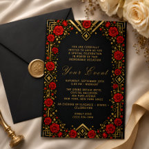 Elegant Floral Geometric Luxury Celebration