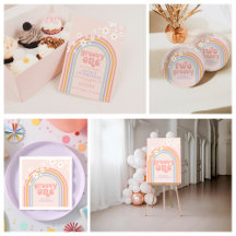 retro rainbow pastel