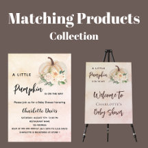 Baby Shower - Pumpkin - cream colored