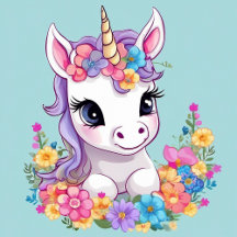 Sweet Magical Baby Unicorn