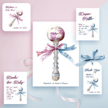 Elegant Rattle Bow Baby Shower