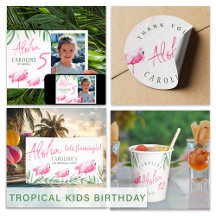 Let's Flamingle! kids birthday party supplies