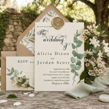 Minimalist Eucalyptus Greenery Wedding Collection