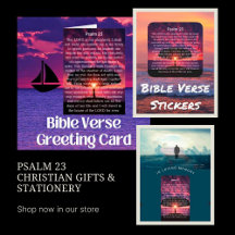 Psalm 23 Bible Verse Cards & Gifts
