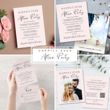 Modern Happily Ever After Pink Wedding Reception