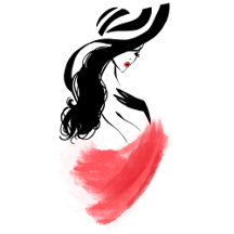 LA FEMME. Fashion sketch postcards