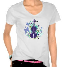 Violin T-Shirts-Women