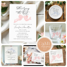She's tying the knot Bow Bridal Shower Collection