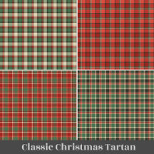 Classic Christmas Tartan Plaid Checkered Decor