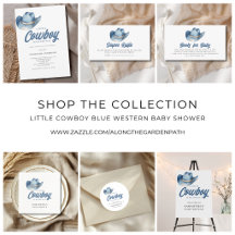 Little Cowboy Blue Western Baby Shower