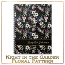 Night in the Garden Floral Pattern