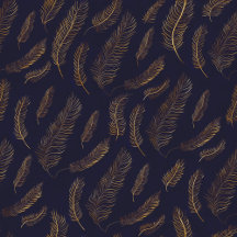 Chic Golden Feather Bag Collection