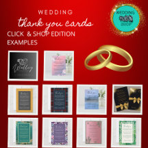 Gracious wedding thank you cards