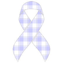 Esophageal Cancer Awareness Plaid, Periwinkle