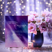 Modern Purple Navy Wedding Collection