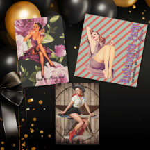 Vintage Bridal Shower Bachelorette Party Invites