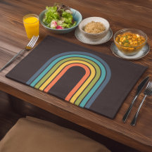 70s Retro Pattern in Brown, Orange, Yellow, Teal