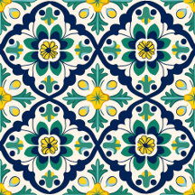 | Spanish Azulejos Stye Ceramic Tile |