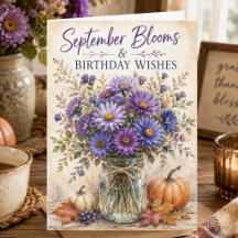 SEPTEMBER BIRTHDAY CARDS COLLECTION