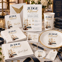 Elegant Judge Retirement Party & Gifts